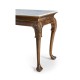 Brown Mahogany Buffet Table with Marble Top