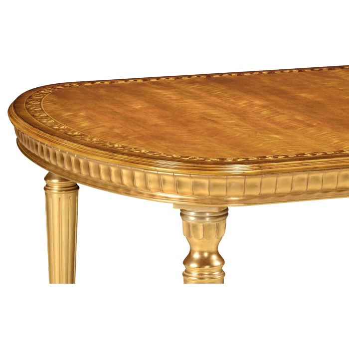 Rectangular Dining Table with Gilded Base 94