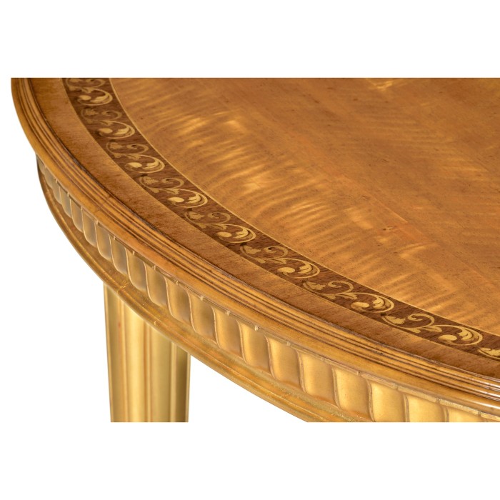 Rectangular Dining Table with Gilded Base 94