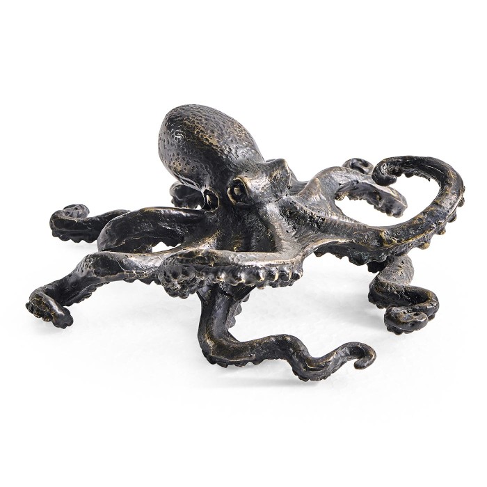 Antique Dark Bronze Octopus