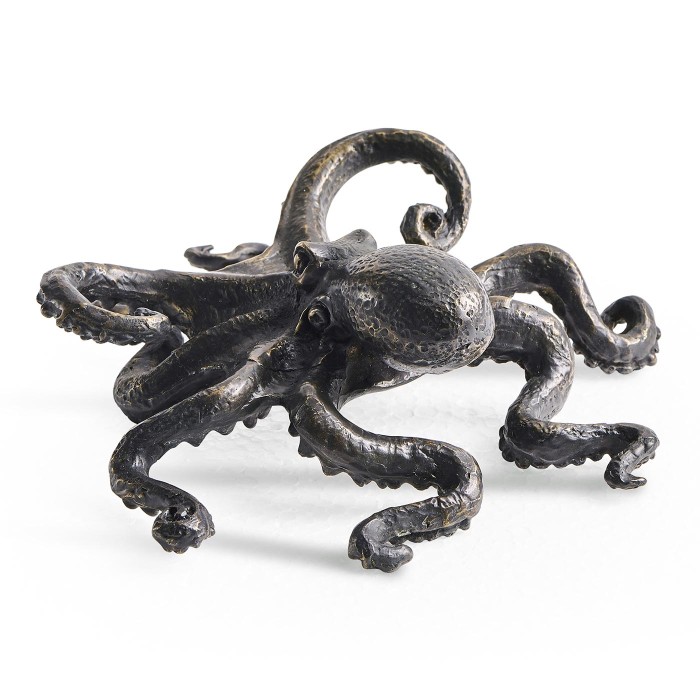 Antique Dark Bronze Octopus