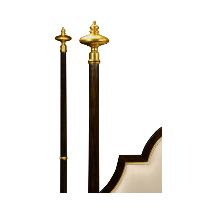 Four Poster Ebonised & Gilded Cali King Bed