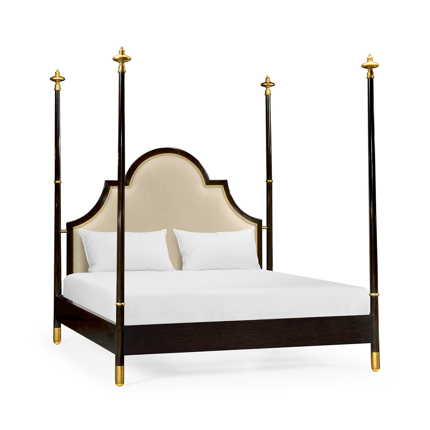 Four Poster Ebonised & Gilded Cali King Bed