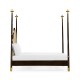 Four Poster Ebonised & Gilded UK King Bed