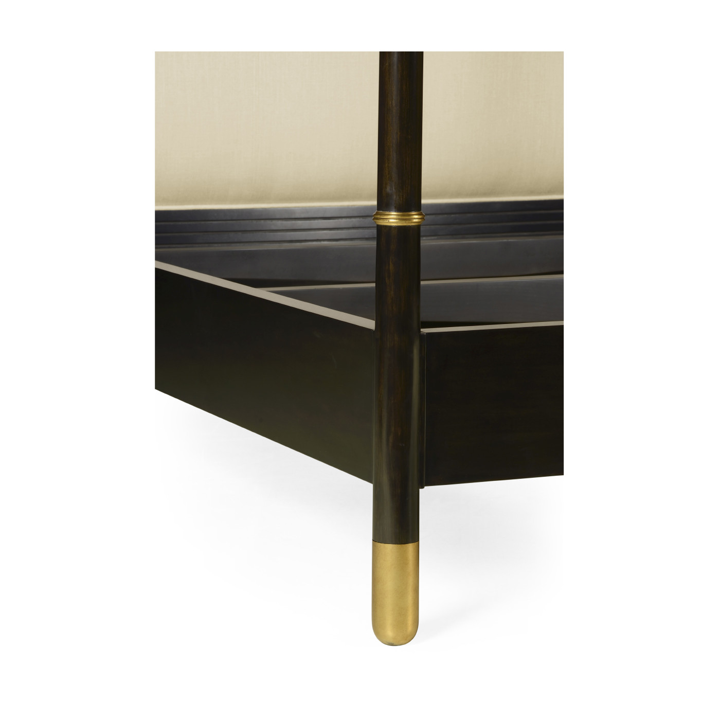 Four Poster Ebonised & Gilded UK King Bed