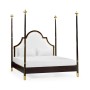Four Poster Ebonised & Gilded UK King Bed