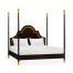 Four Poster Ebonised & Gilded UK King Bed