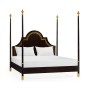 Four Poster Ebonised & Gilded UK King Bed