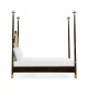 Four Poster Ebonised & Gilded US King Bed