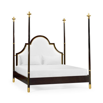 Four Poster Ebonised & Gilded US King Bed