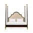 Four Poster Ebonised & Gilded US Queen Bed