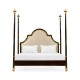 Four Poster Ebonised & Gilded US Queen Bed