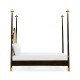 Four Poster Ebonised & Gilded US Queen Bed