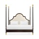 Four Poster Ebonised & Gilded US Queen Bed