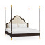 Four Poster Ebonised & Gilded US Queen Bed