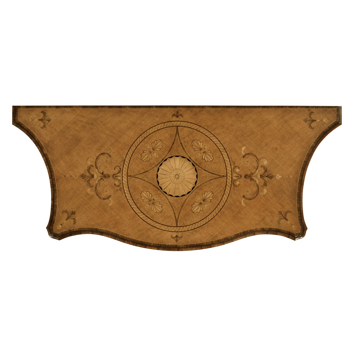 Chippendale Style Inlaid Cabinet Chest of Drawers