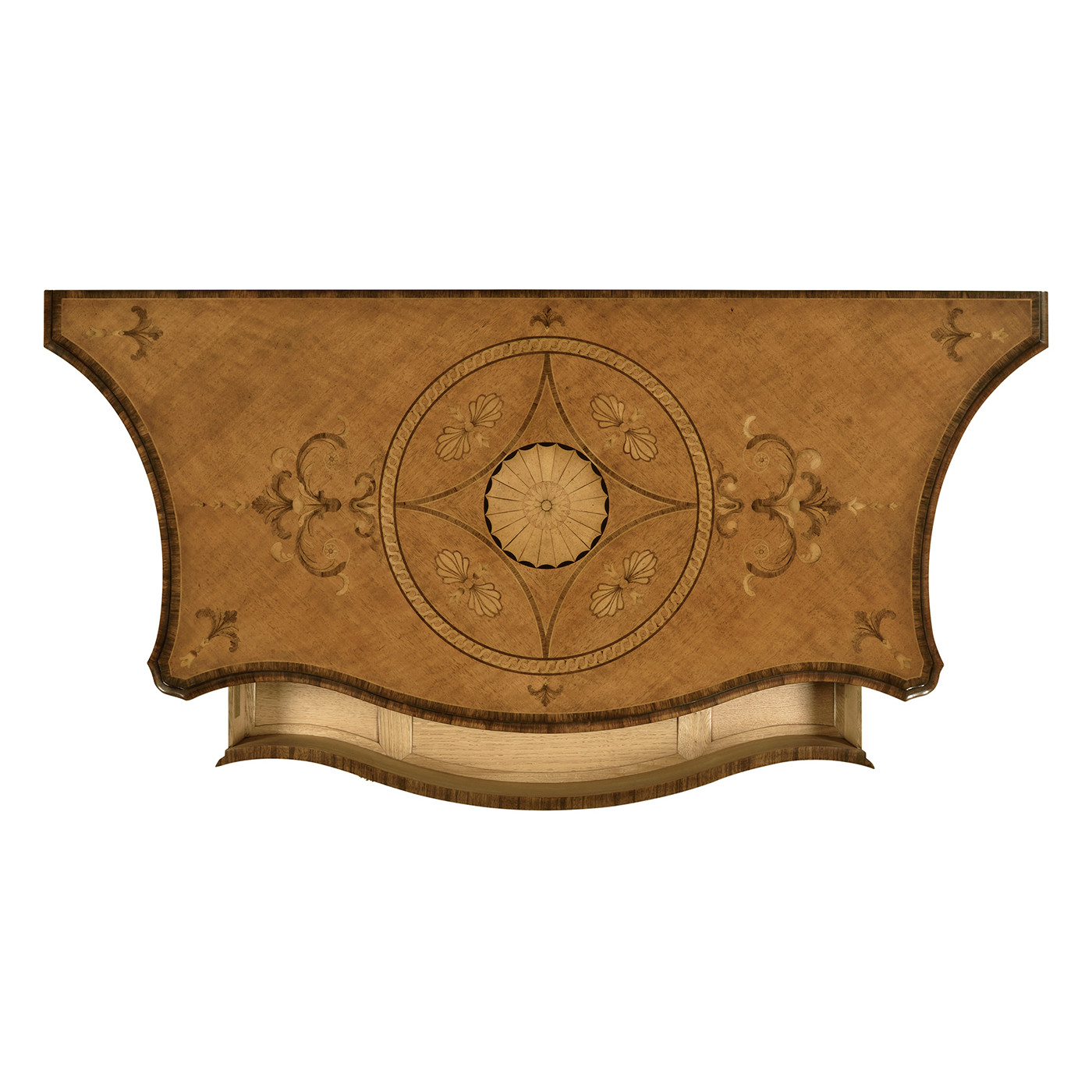 Chippendale Style Inlaid Cabinet Chest of Drawers