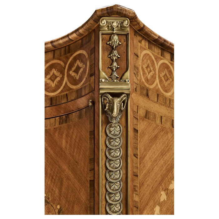 Chippendale Style Inlaid Cabinet Chest of Drawers