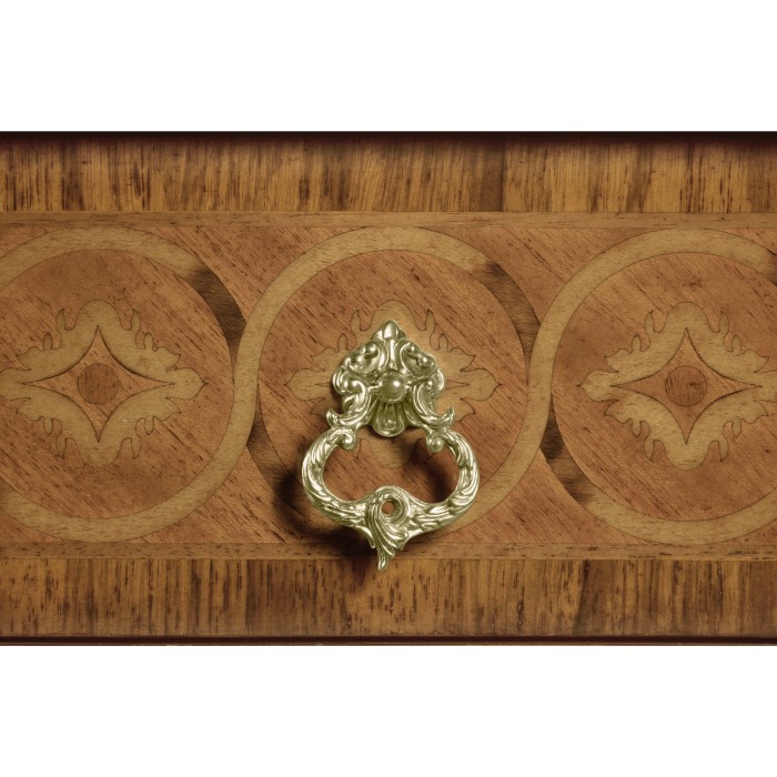 Chippendale Style Inlaid Cabinet Chest of Drawers