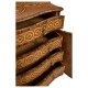 Chippendale Style Inlaid Cabinet Chest of Drawers