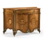 Chippendale Style Inlaid Cabinet Chest of Drawers