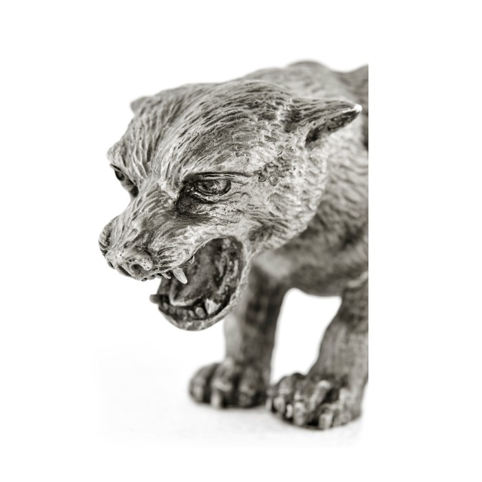 Antique White Brass Panther