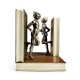 Pair of Antique Dark Bronze Elf Bookends