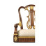 Buckingham Lyre Back Arm Bar Stool