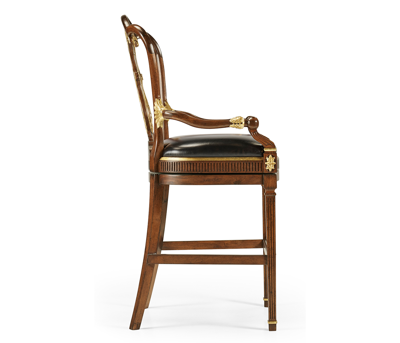 Buckingham Lyre Back Arm Bar Stool