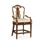 Buckingham Lyre Back Arm Counter Stool