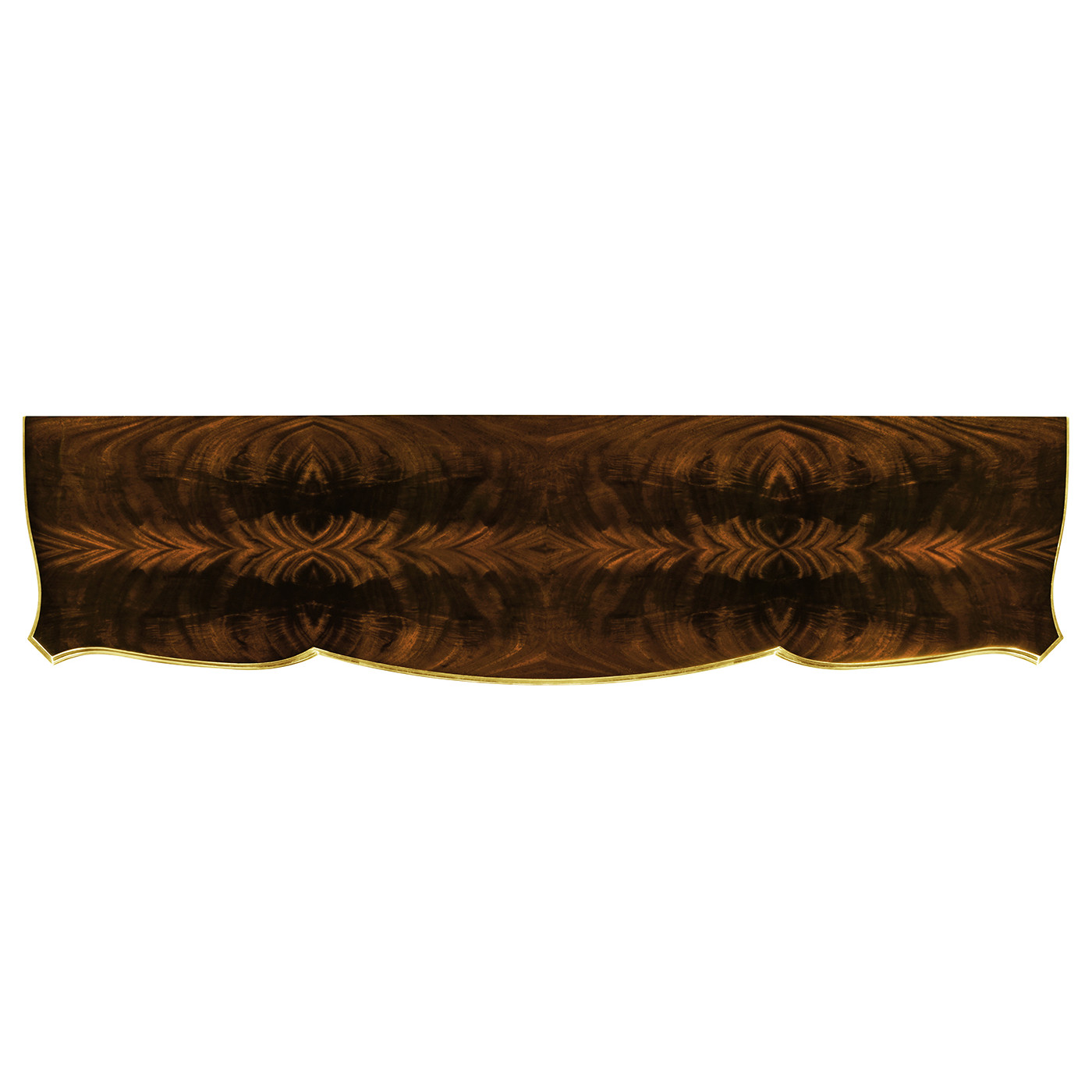 Low Mahogany & Gilded Entertainment Unit