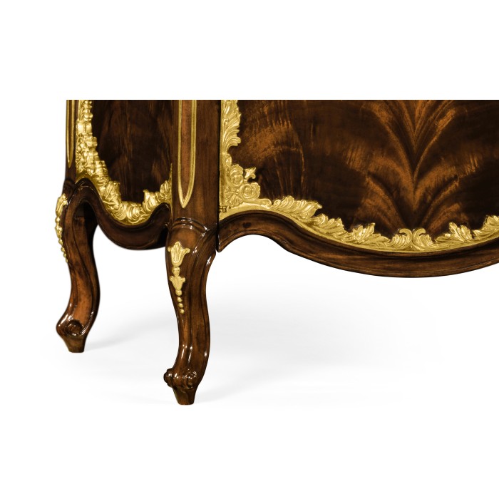 Low Mahogany & Gilded Entertainment Unit