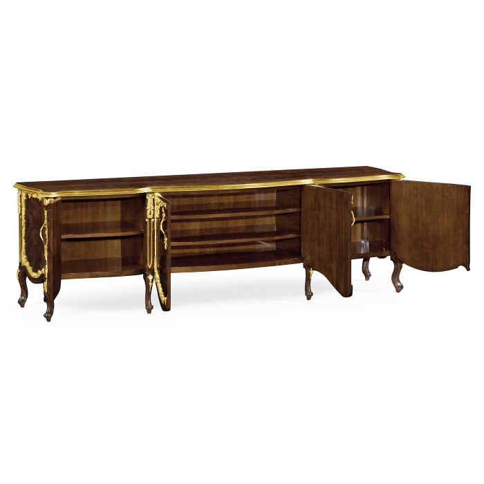 Low Mahogany & Gilded Entertainment Unit