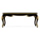 Black Coffee Table with Eglomise Glass