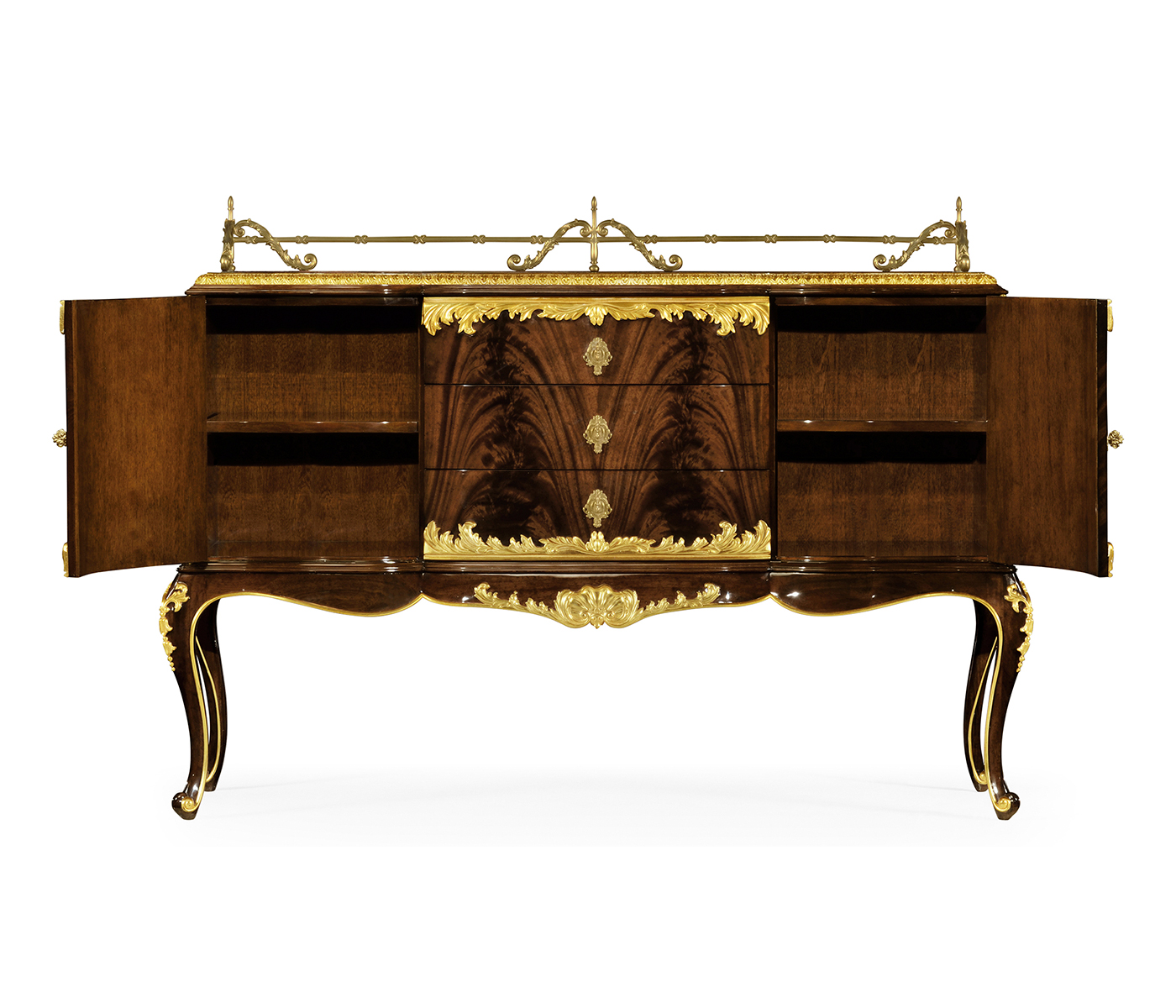 Mahogany & Gilded Sideboard