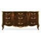 9 Drawer Triple Dresser Brown Mahogany