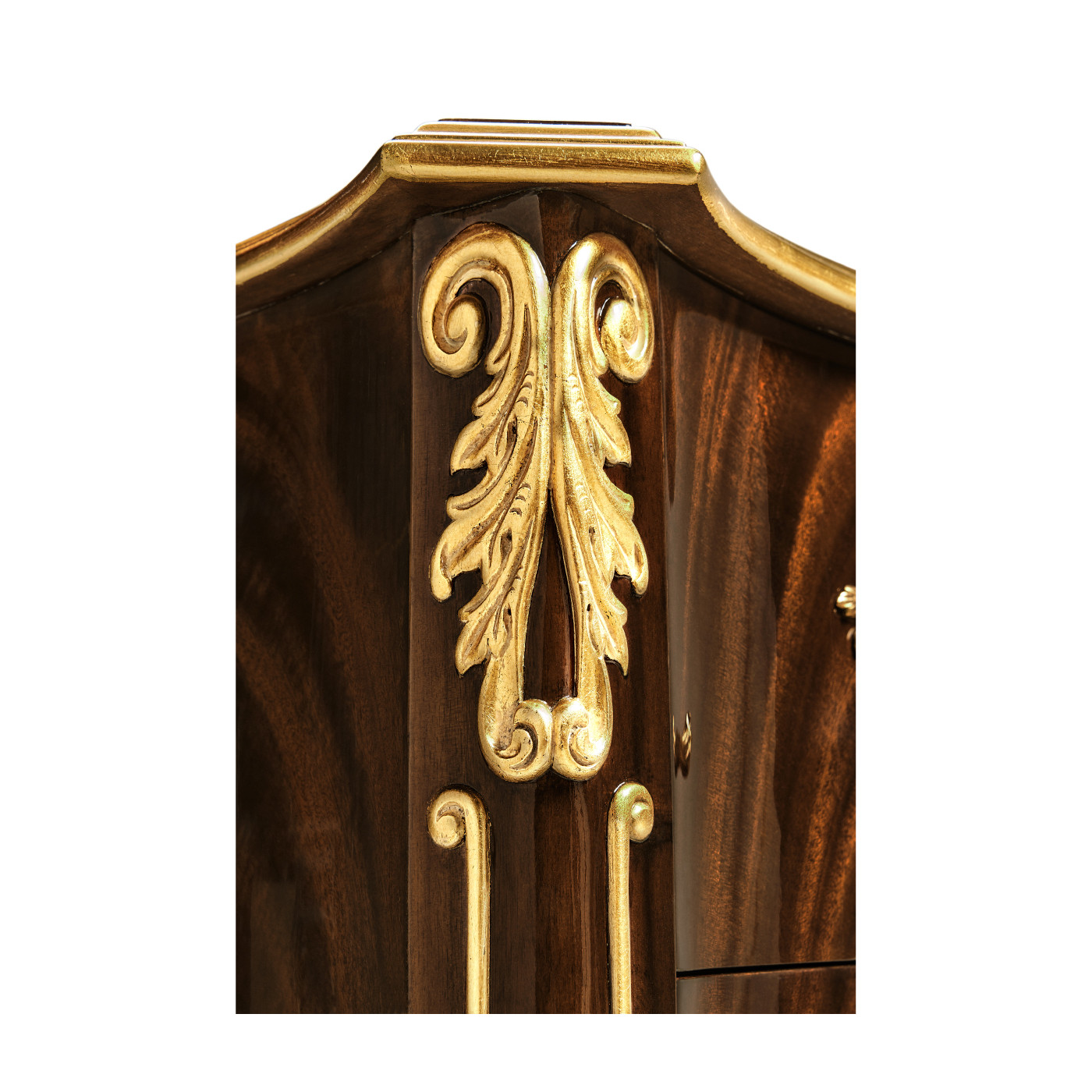 9 Drawer Triple Dresser Brown Mahogany