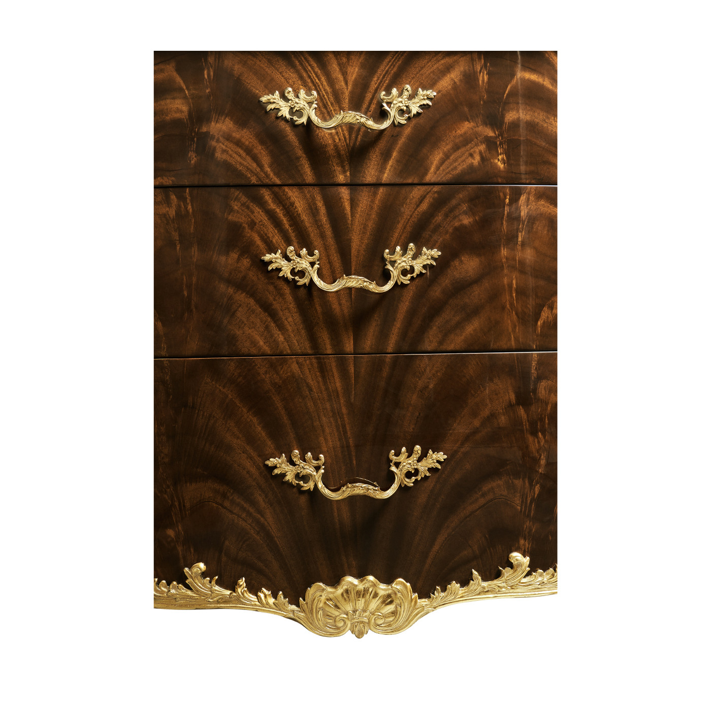 9 Drawer Triple Dresser Brown Mahogany