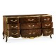 9 Drawer Triple Dresser Brown Mahogany