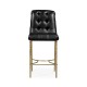 Contemporary Crotch Walnut Bar Stool
