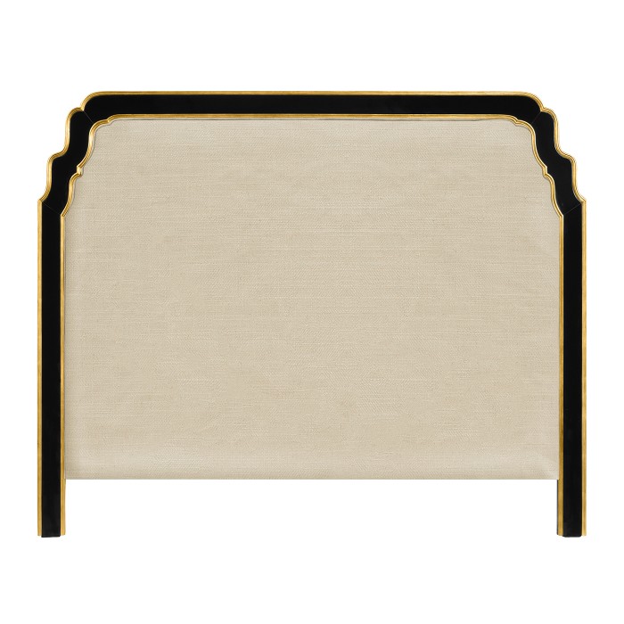 Black & Gilded Cali King Headboard