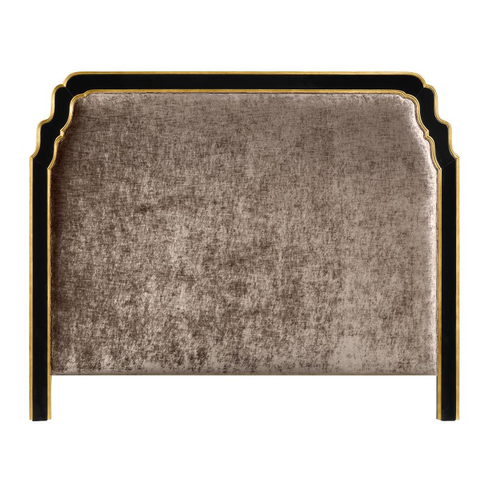 Black & Gilded Cali King Headboard