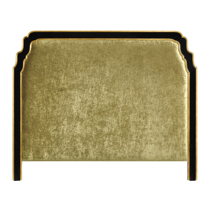 Black & Gilded Cali King Headboard