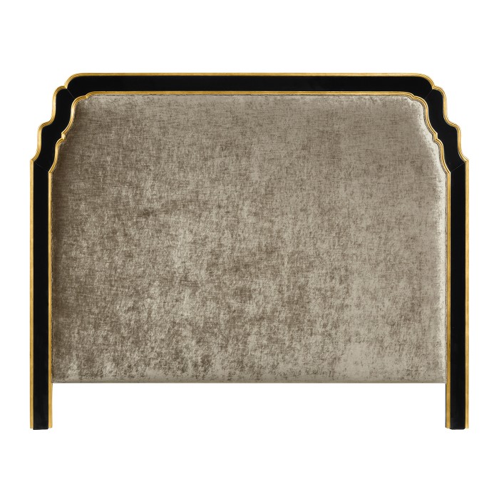 Black & Gilded Cali King Headboard