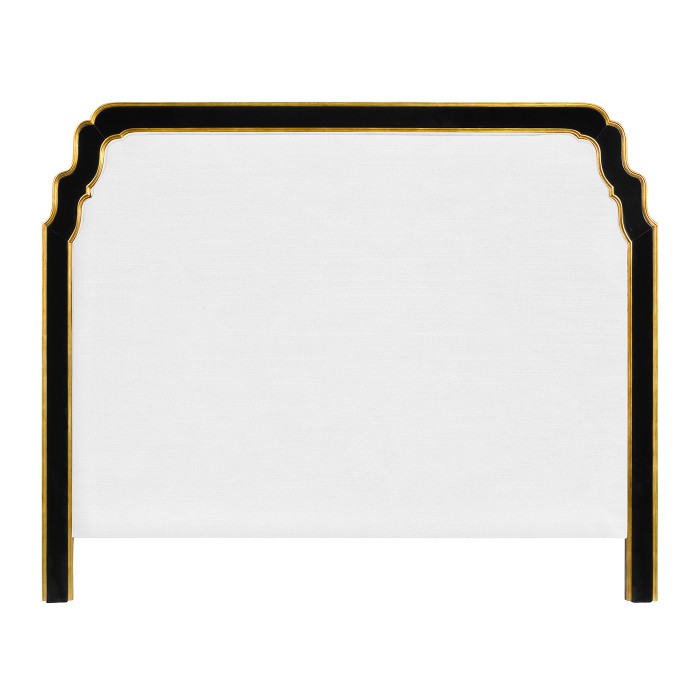 Black & Gilded Cali King Headboard