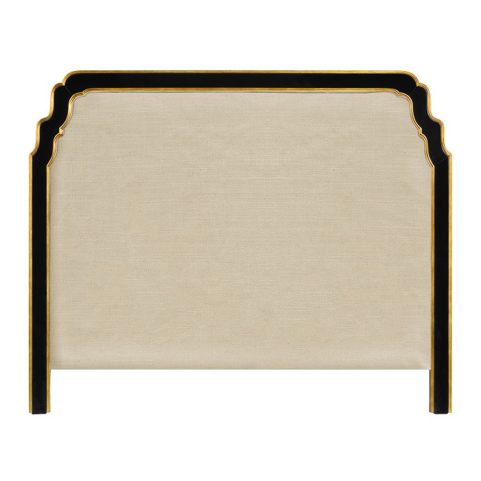 Black & Gilded UK Queen Headboard