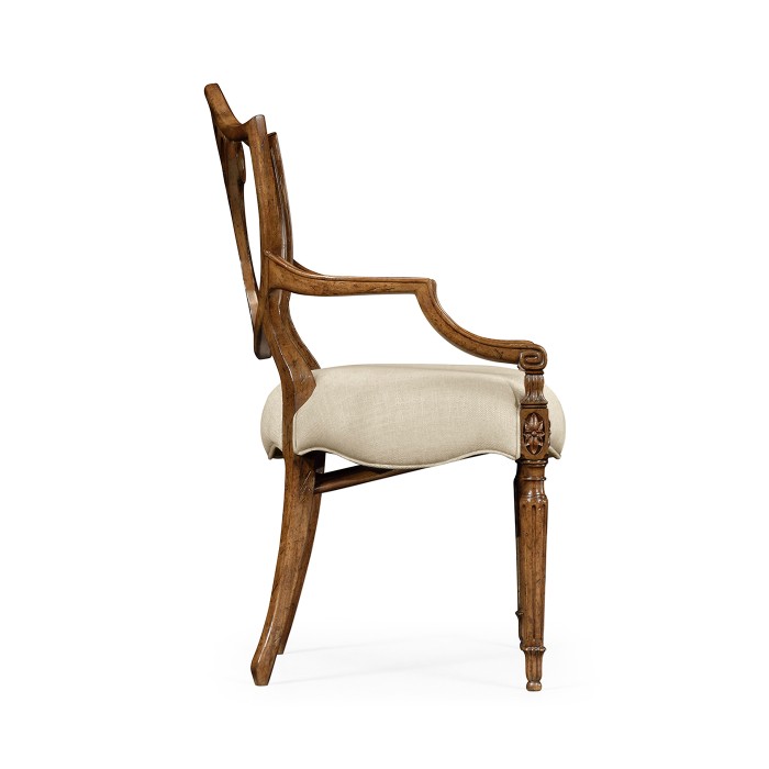 Brompton Shield Back Arm Chair