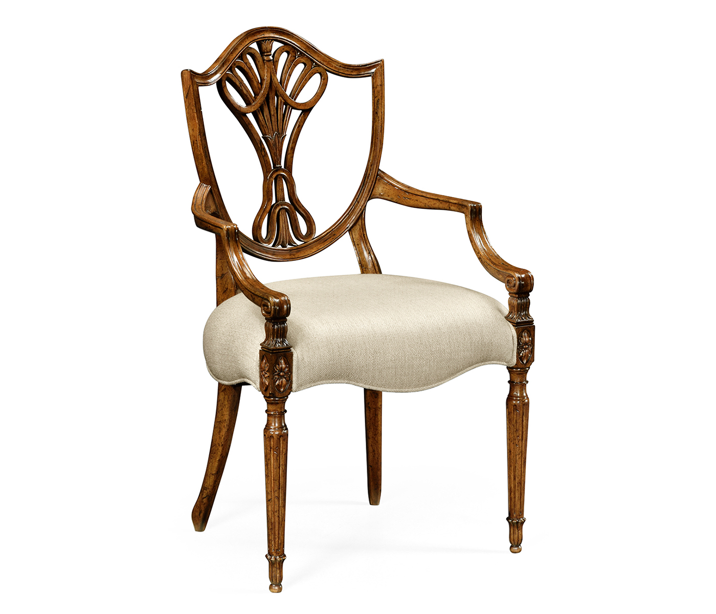 Brompton Shield Back Arm Chair