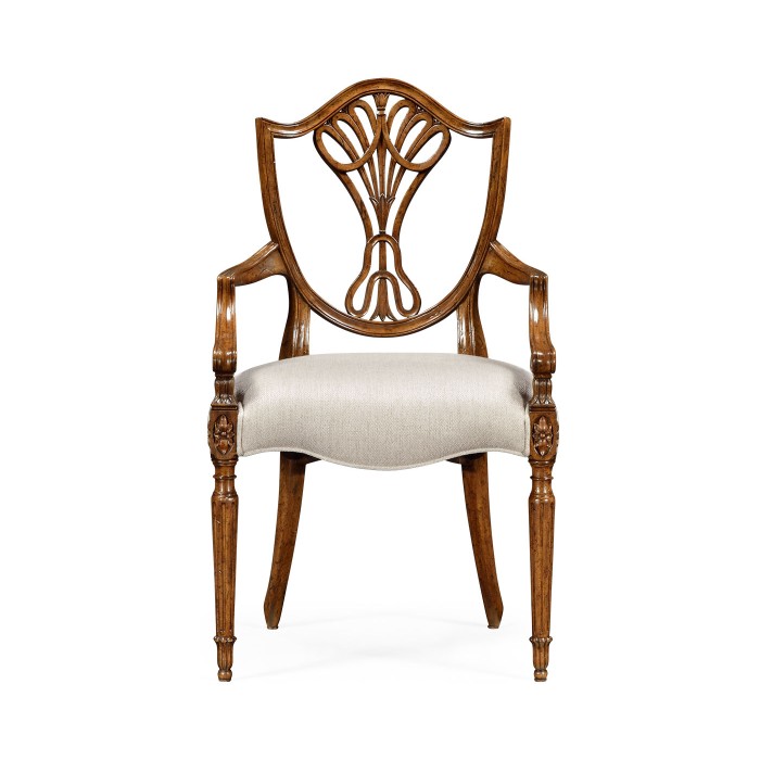 Brompton Shield Back Arm Chair