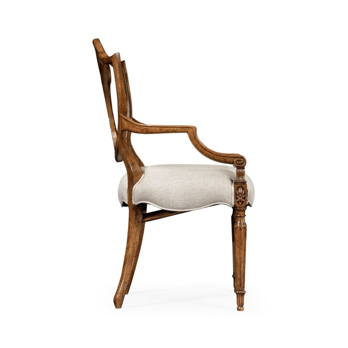 Brompton Shield Back Arm Chair